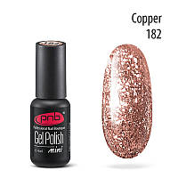 Гель-лак PNB Gel nail polish mini №182 copper 4 мл