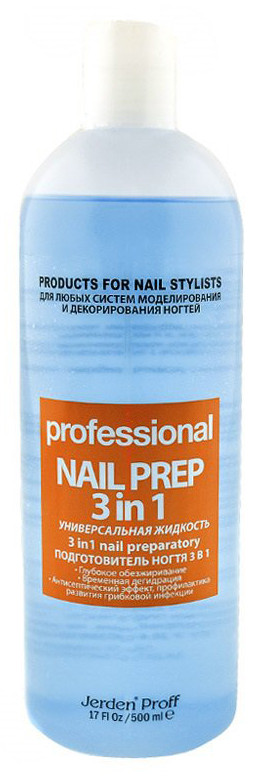 Дезинфектор 3 в 1 для нігтів Jerden Proff Nail Prep  500 мл