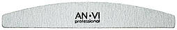 Пилка для нігтів ANVI Professional сіра напівкругла 180/180