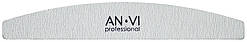 Пилка для нігтів ANVI Professional сіра напівкругла 180/240