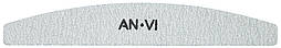 Пилка для нігтів ANVI Professional сіра напівкругла 80/80