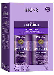 Набір шампунь і кондиціонер для волосся Inoar Absolut Speed Blond 250 мл 250 мл