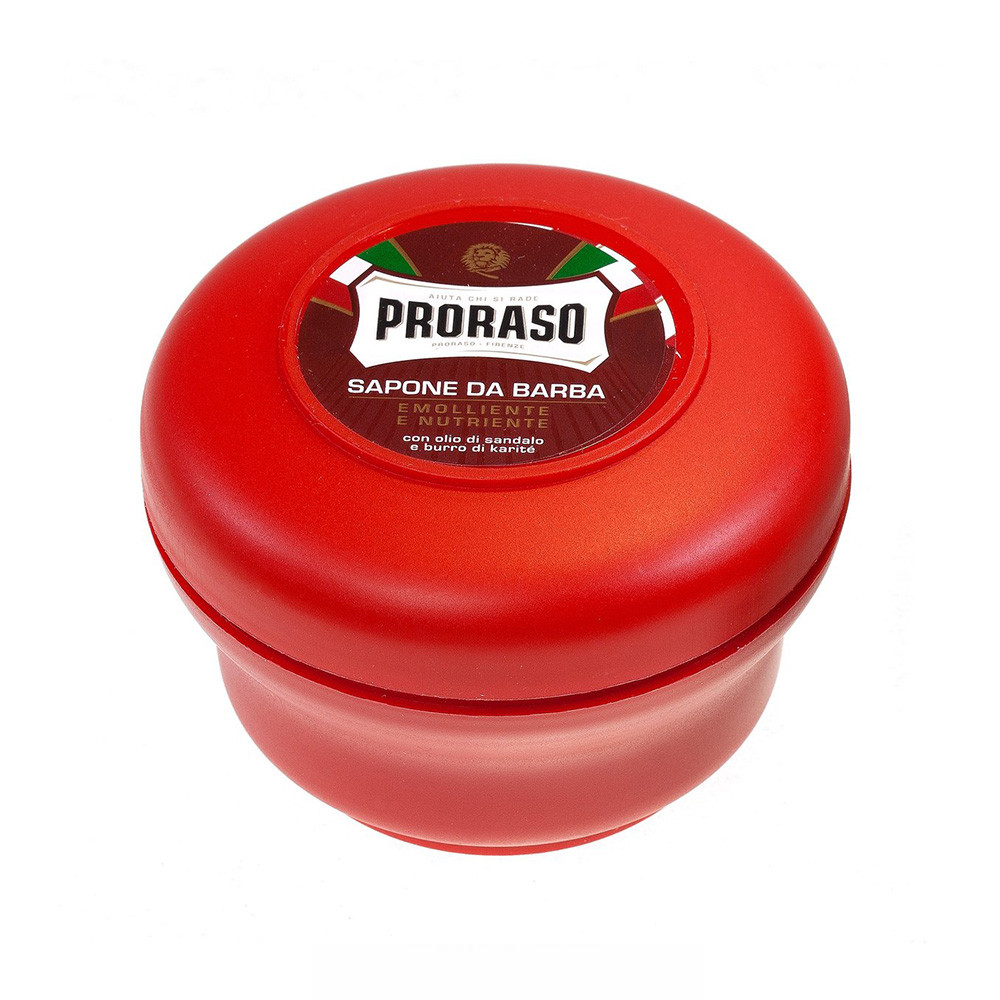 Мило для гоління жорсткої щетини Proraso Red Line Emollient Soap 150 мл, фото 1