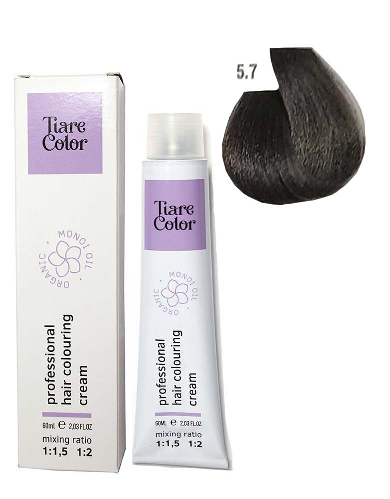 Крем-фарба для волосся Tiare Color №5.7 Light brown brown  60 мл