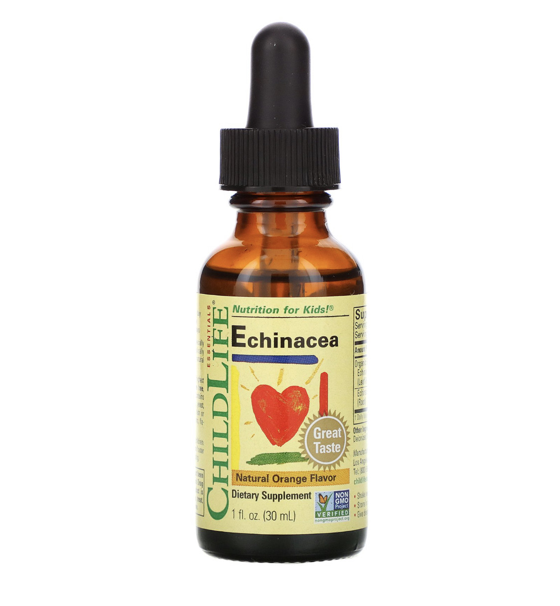 ChildLife Ехінацея зі смаком натурального апельсина, 30 мл