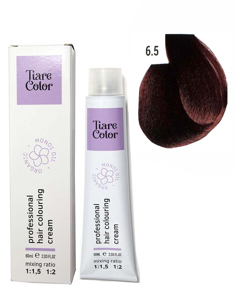 Крем-фарба для волосся Tiare Color №6.5 Dark mahogany blonde 60 мл
