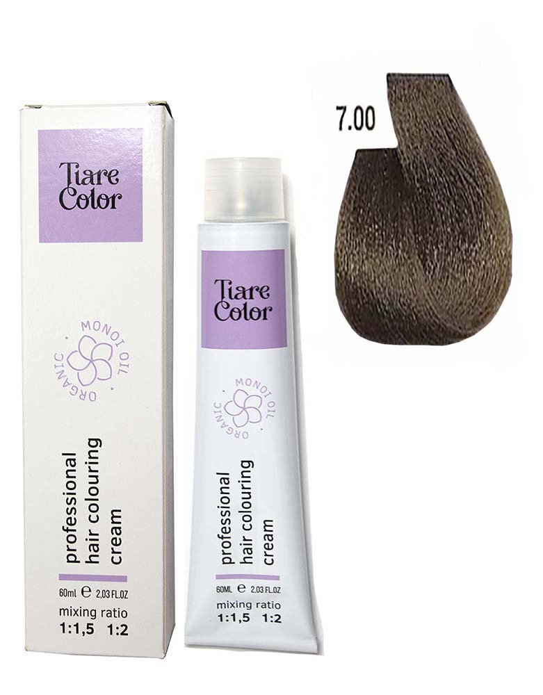 Крем-фарба для волосся Tiare Color №7.00 Intense blonde 60 мл