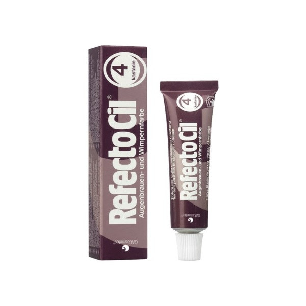 Фарба для брів та вій  RefectoCil №4 Каштанова 15 мл, фото 1