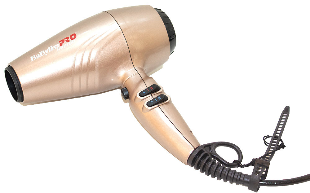 Фен для волосся з іонізацією BaByliss Pro Rapido Gold Rose 2200W