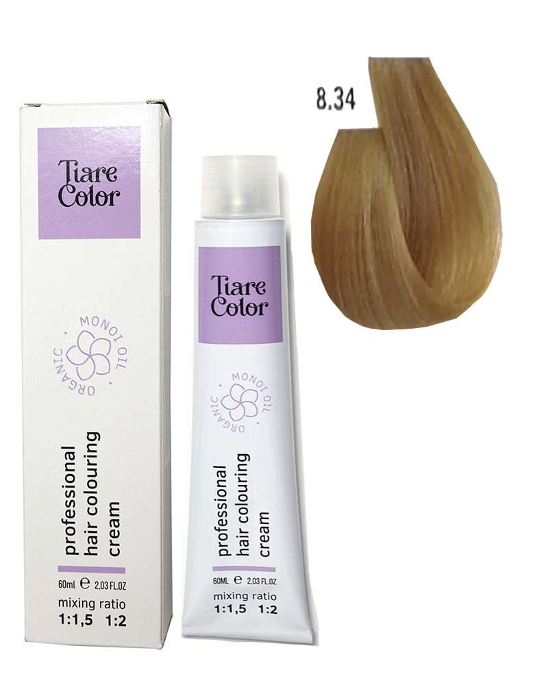 Крем-фарба для волосся Tiare Color №8.32 Light golden copper blonde 60 мл