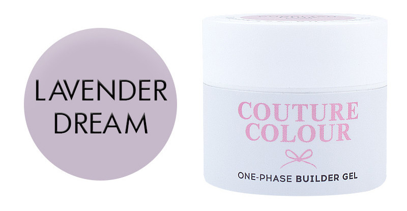 Гель однофазний Couture color 1-phase Builder Gel Lavender dream 15 мл, фото 1
