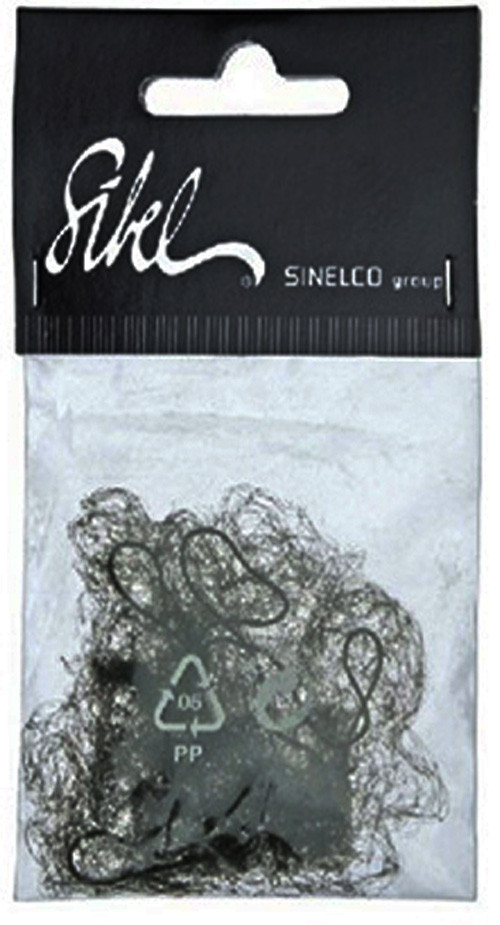 Сіточка-павутинка для волосся Sibel світло-коричнева 2 шт, фото 1