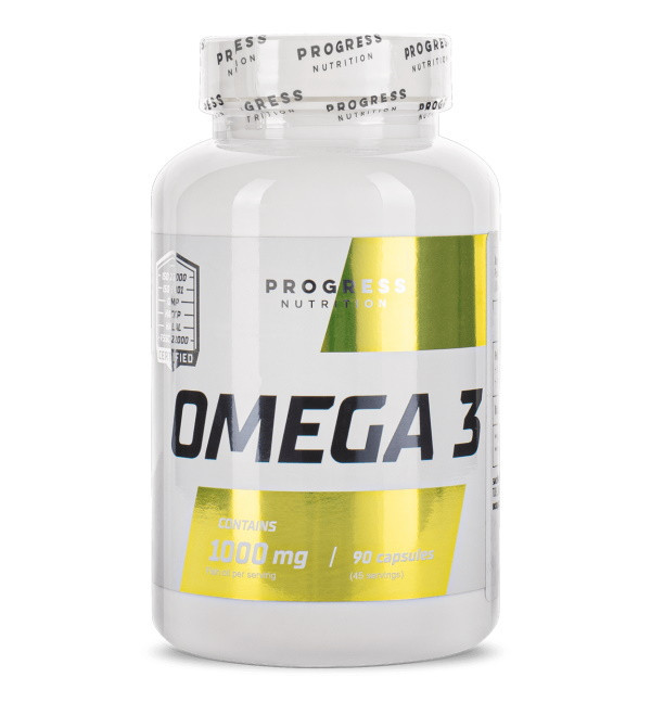 Progress Nutrition Omega 3, Омега-3 жирні кислоти (90 капс.)