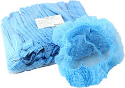 Шапочки косметологічні голубі 100 шт