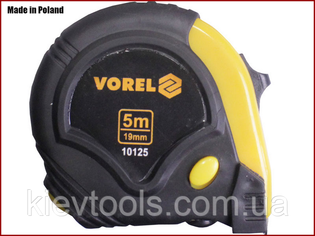 Рулетка вимірювальна 5 м x 19 мм Vorel 10125