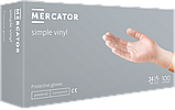 Рукавички вінілові опудрені MERCATOR simple vinyl PP, фото 2