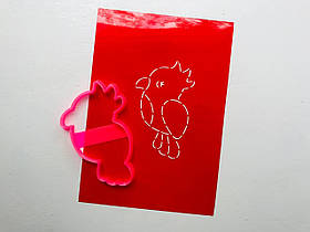 3D-формочки-вирубки для пряників "Папуга"