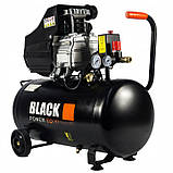 Компресор масляного типу 24л Black 8бар масляний компресор для дому та майстерні 24л, фото 3