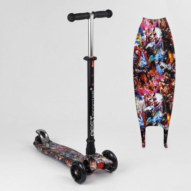 Дитячий триколісний самокат "Best Scooter" 4 колеса PU., фото 1