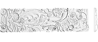 Декоративный фриз из гипса, гипсовый фриз с орнаментом Ф-36 h400 мм