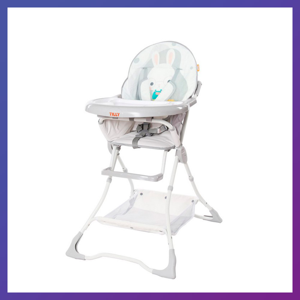 Дитячий стільчик для годування Tilly Buddy T-633/2 Grey Rabbit сірий, фото 1