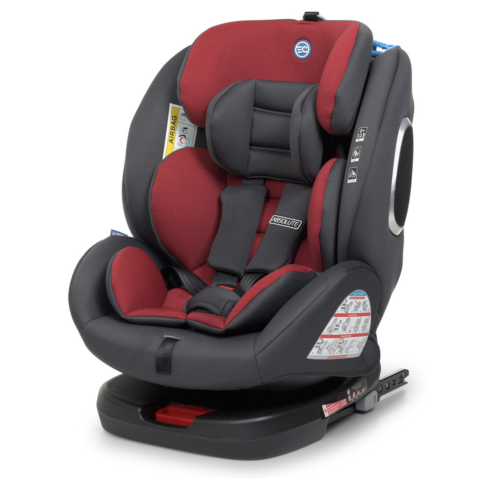 Автокрісло дитяче ізофікс від 0 до 36 кг ABSOLUTE ME 1079 Royal Red