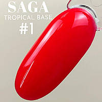 Цветная база для гель-лака Saga Tropical Color Base №01, 8 мл