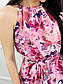 Легке плаття з тонкого софта в квітковий принт рожевого кольору, фото 4