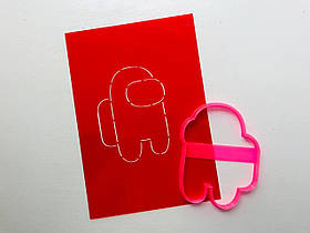 3D-формочки-вирубки для пряників "Among Us 2"