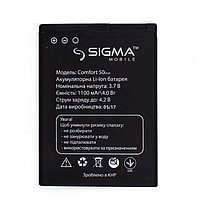 Оригинальный аккумулятор ( АКБ / батарея ) для Sigma Mobile Comfort 50 Light | Tinol 1100mAh