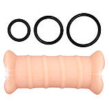 Мастурбатор Crazy Bull Emma double vagina masturbator vibro flesh, фото 7