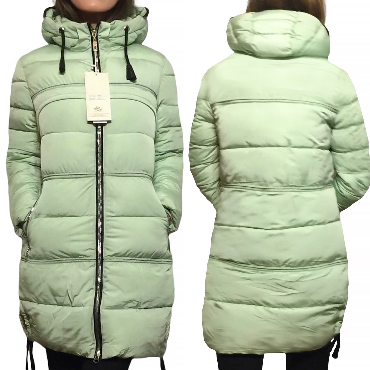 Зимова куртка р.42/44 Жіночий Пуховик з капюшоном Фабричний Китай