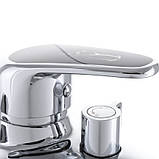 Змішувач для ванни Haiba Magic 009 з чорною ручкою (HB0696), фото 4