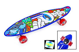 Penny Board З Ручкою "EYE" колеса, що світяться