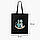 Еко сумка Рік Санчез Рік і Морті чорна саржа, шопер з принтом, фото 3