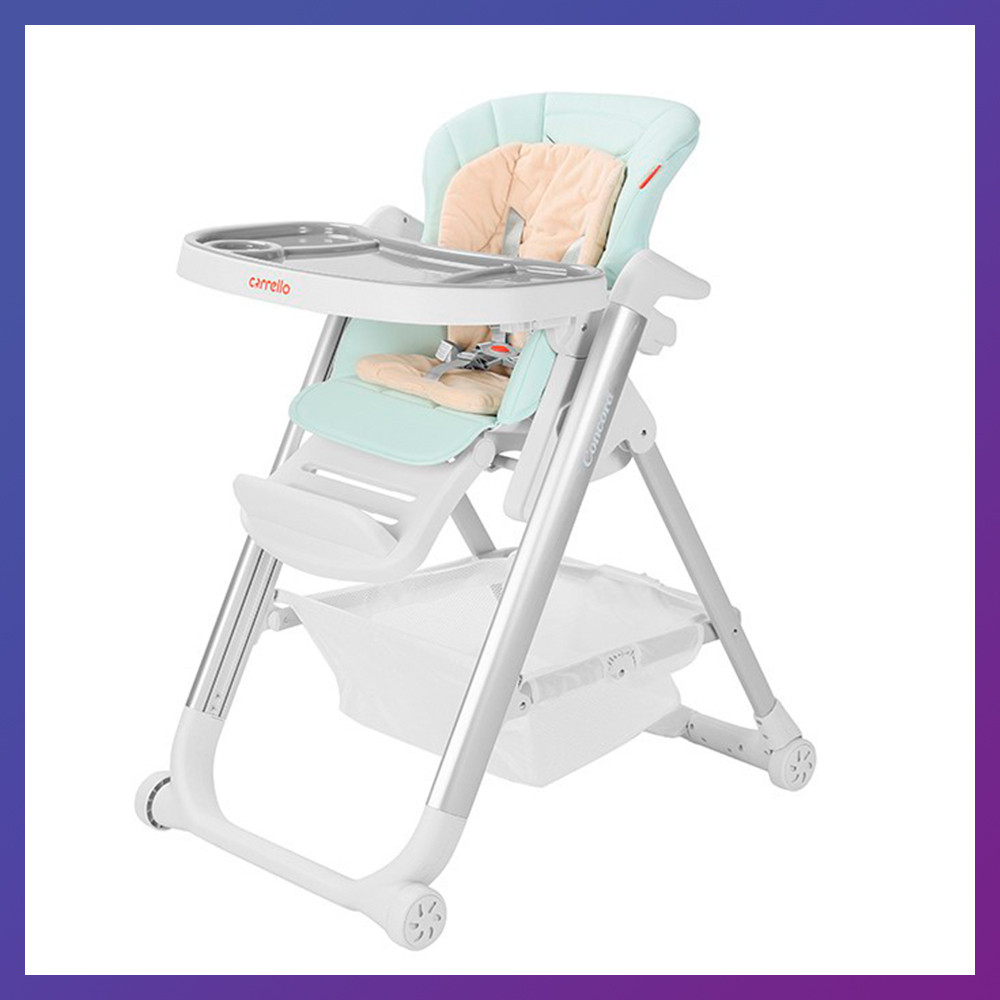 Дитячий стільчик для годування з регульованою спинкою Carrello Concord CRL-7402 Mint Green зелений, фото 1