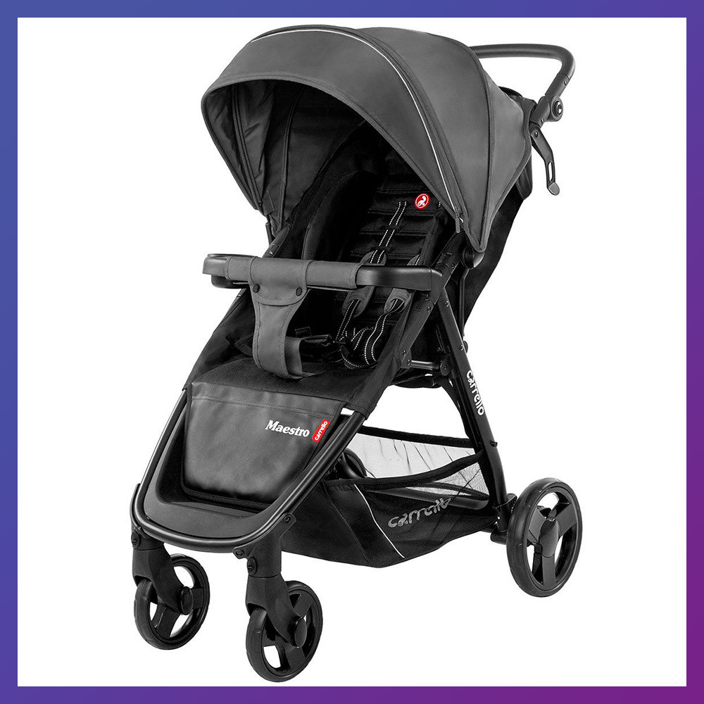 Дитяча прогулянкова коляска — книжка з регульованою спинкою CARRELLO Maestro CRL-1414 Magnet Grey сіра, фото 1