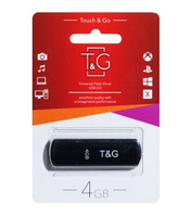 USB флешка Flash Drive 4Gb T&G Classic Black TG011-4GBBK Black original