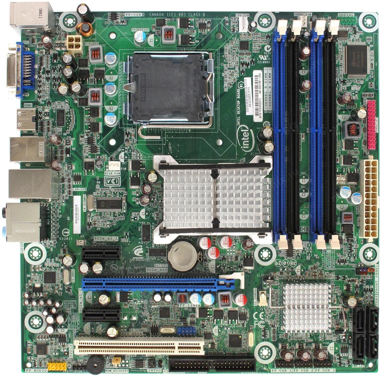 Материнська плата INTEL DG43GT s775 , підтримка Xeon, + задня планка