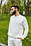 Спортивный костюм мужской свитшот и шорты Boss | Комплект белый летний ЛЮКС качества, фото 2