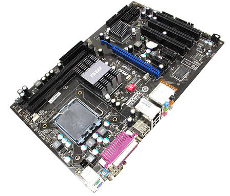Материнская плата MSI MS-7610 P41T-C31 s775 , поддержка Xeon, + задня планка, фото 1