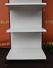 Торгові пристінні (односторонні) стелажі «Єден» 205х66 см, білі, Б/у, фото 6