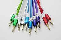 Шнур штекер 3,5 мм стерео-штекер 3,5 мм стерео, 1метр, кольоровий