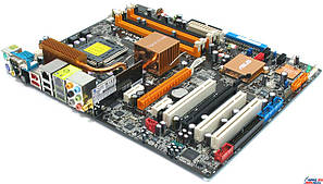 Материнська плата ASUS P5W DH Deluxe 975X s775 + задня планка, фото 1