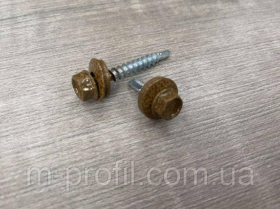 Саморіз покрівельний для дерева 4,8*35 Україна "Золотий дуб" 250 шт./уп, фото 1