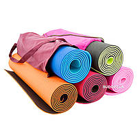 Коврик для йоги и фитнеса TPE (йога мат, каремат спортивный) OSPORT Yoga ECO Pro 8мм (FI-0112)