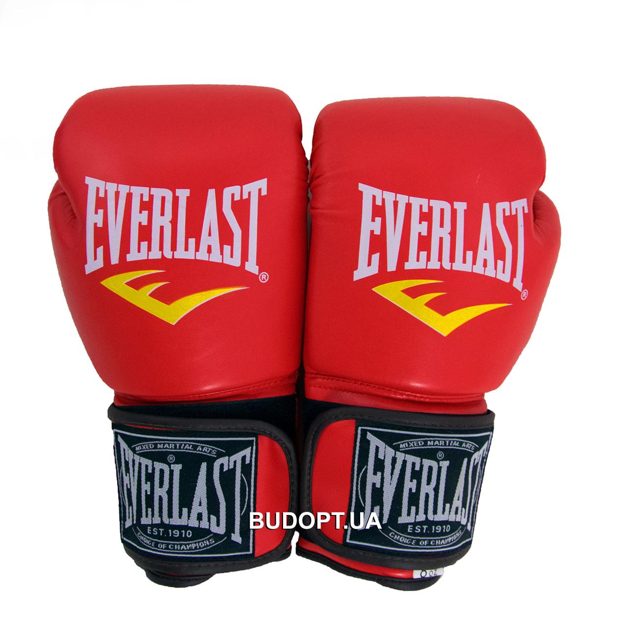 Перчатки боксерские для бокса 8-12 унций на липучке Everlast кожа PU (BO-3987) - фото 6 - id-p259877127