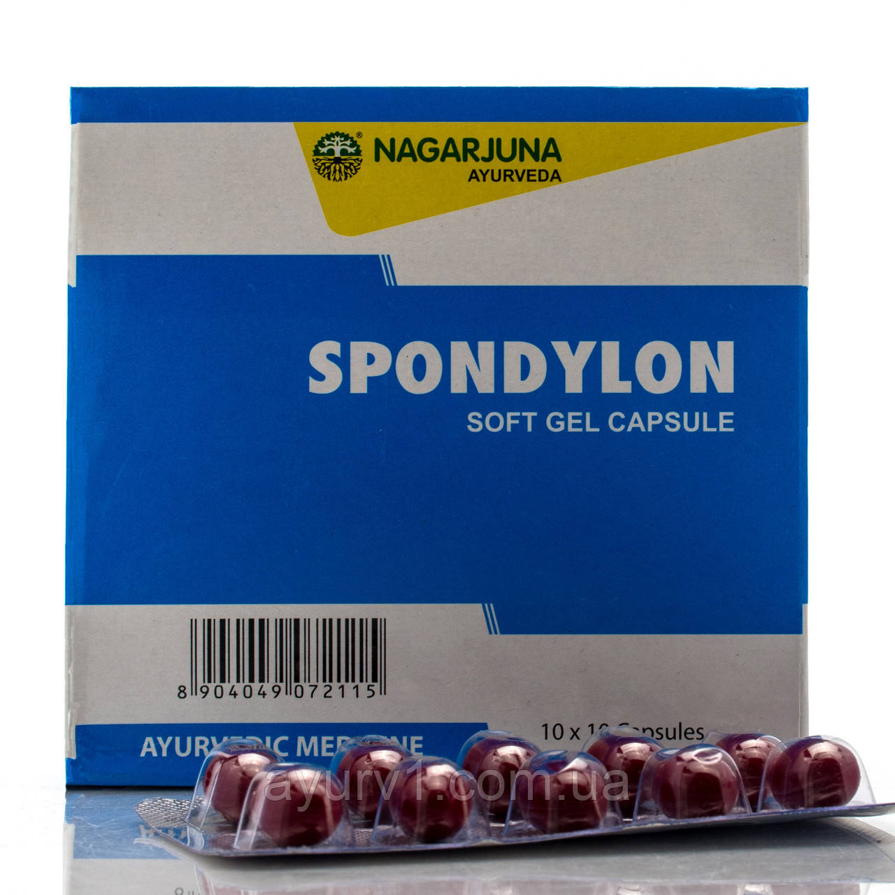 Спондилон - спондиліт, невралгія, Nagarjuna Spondylon Nagarjuna 10 таб.