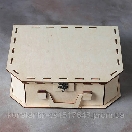 Кейс из фанеры. Чемодан из фанеры. Бокс из фанеры. Подарочная коробка ...