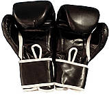 Рукавички боксерські для боксу 8-12 унцій на липучці Everlast шкіра PU (BO-3987), фото 8